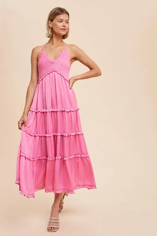 Sparkly Midi Dresses for Nights -Fancy Flamingo Midi