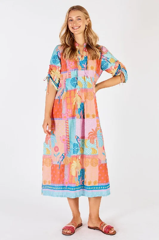 Midi Dresses for Summer Picnics -Luna Midi Dress - Candy