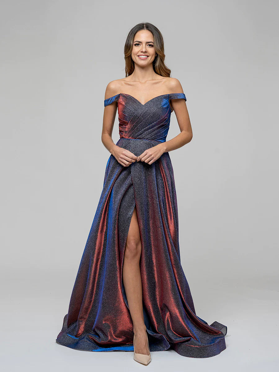 Lunch-Date Evening Dress -Koutun A Line Off The Shoulder Formal Party Prom Dresses