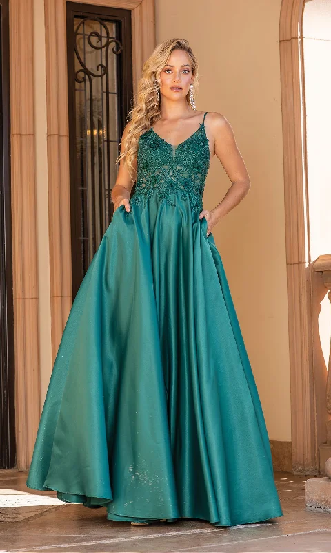 Tulip-Skirt Evening Dress -Sheer Lace-Bodice Long A-Line Prom Dress 4326