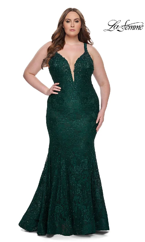 Button-Chill Evening Dress -La Femme 29052 Formal Prom Dress