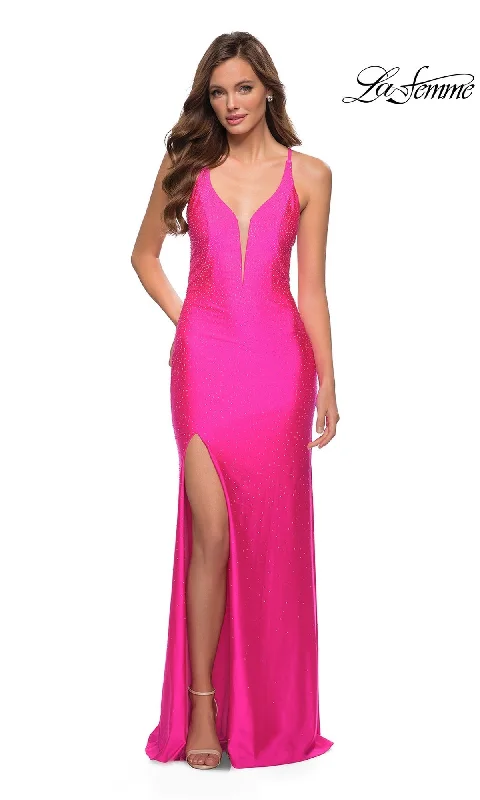 Plush Evening Dress -La Femme 29969 Formal Prom Dress