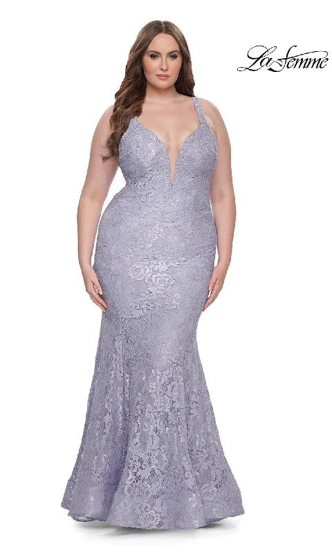 Evening Dress for Formal Nights -La Femme 31118 Plus-Size Formal Prom Dress