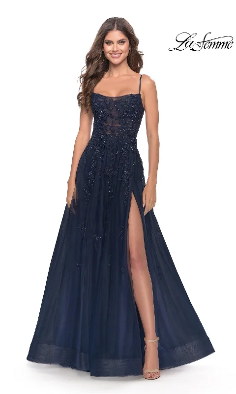 Chiffon Evening Dress -La Femme 31381 Formal Prom Dress