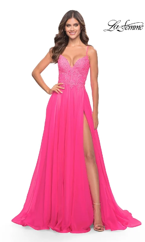 Night-Brunch Evening Dress -La Femme 31506 Formal Prom Dress