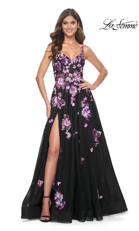 Bow-Back Evening Dress -La Femme 32030 Formal Prom Dress