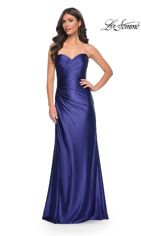 Neutral-Hue Evening Dress -La Femme 32159 Formal Prom Dress