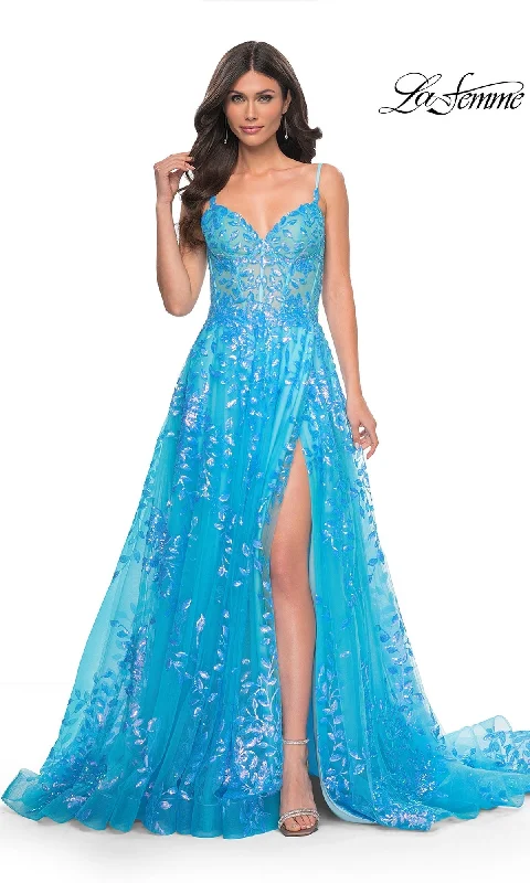 Soft-Hue Evening Dress -La Femme 32223 Formal Prom Dress