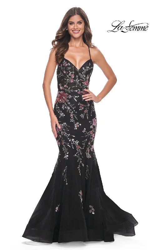 Breezy-Cotton Evening Dress -La Femme 32246 Formal Prom Dress