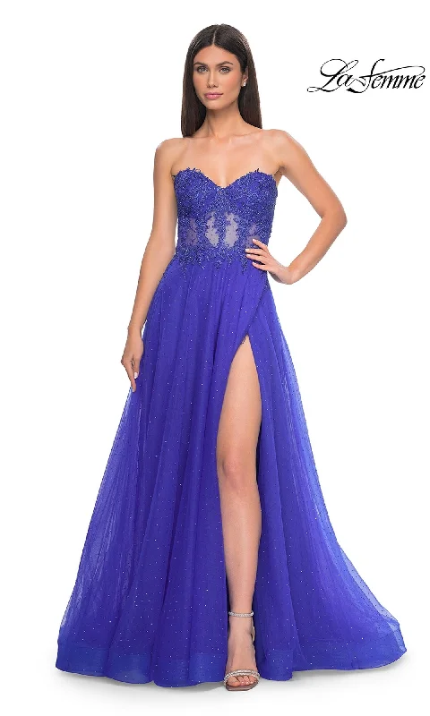 Drawstring Evening Dress -La Femme 32313 Formal Prom Dress