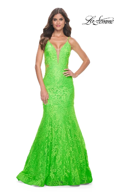 Fall-Chill Evening Dress -La Femme 32314 Formal Prom Dress