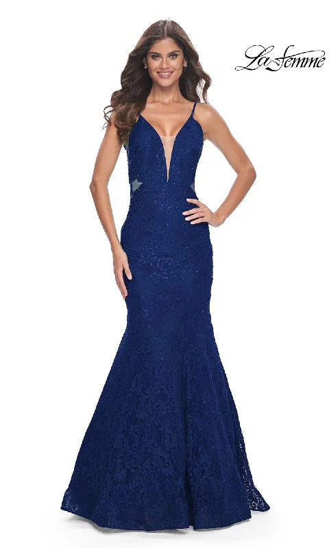 Round-Neck Evening Dress -La Femme 32315 Formal Prom Dress