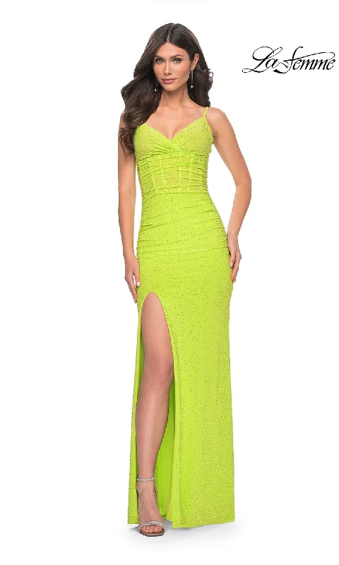 Statement-Sleeve Evening Dress -La Femme 32338 Formal Prom Dress