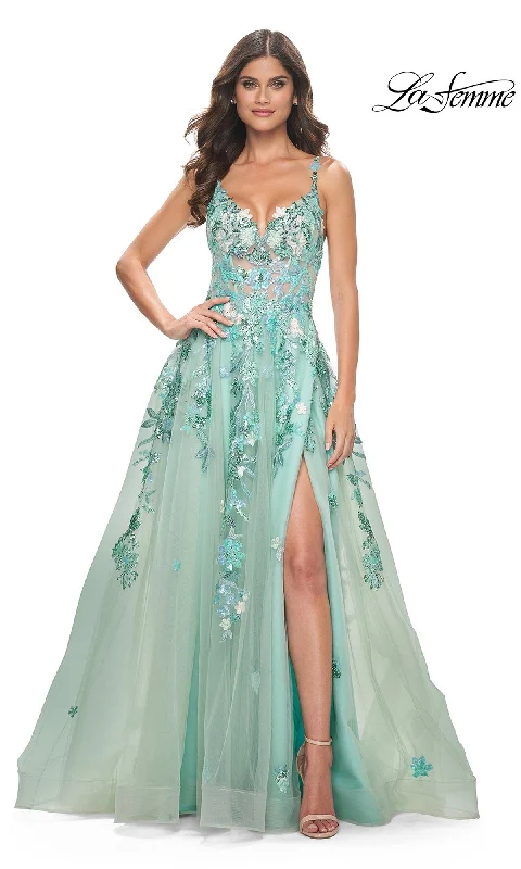 Pastel Evening Dress for Softness -La Femme 32347 Formal Prom Dress