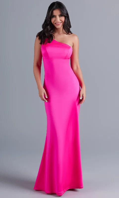 Boat-Neck Evening Dress -Long Shimmer One-Shoulder Prom Dress