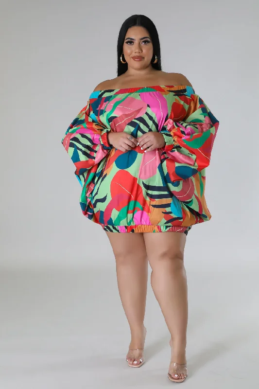 Mini Dresses in Breezy Fabric -Days In The Tropics Dress