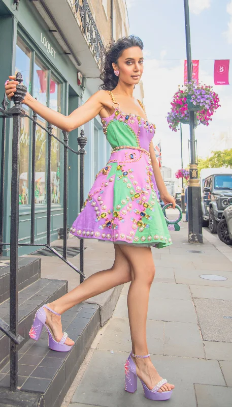 Mini Dresses for Patio Events -DENIM ALL THE WAY