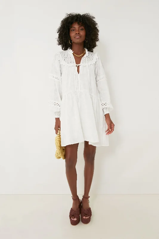 Mini Dresses for Weekend Trips -White Rue Mini Dress