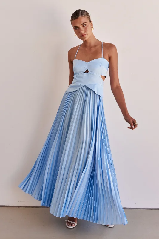 Maxi Dresses for Holiday Events -Alessandra Maxi Dress (Blue)