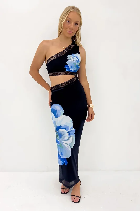 Affordable Maxi Dresses Online -Ashlyn Maxi Dress Black Blue