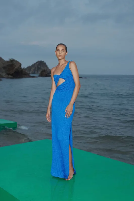 Twist-Back Maxi Dresses -Arrecife Dress Noche Azul