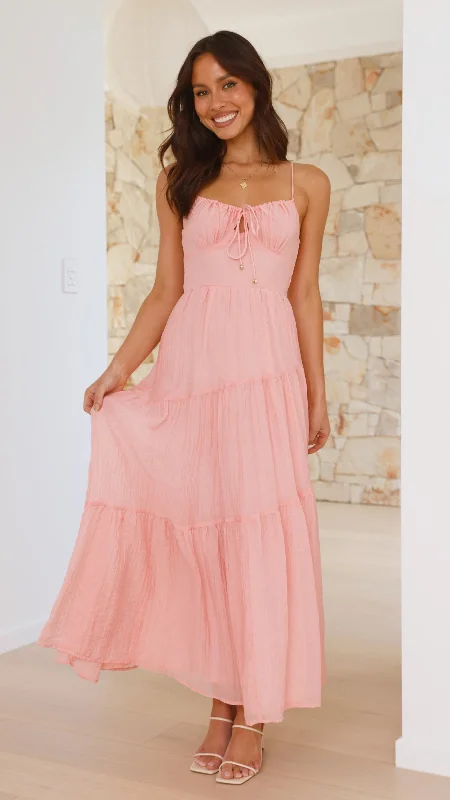 Maxi Dresses for Pool Parties -Cove Maxi Dress - Blush