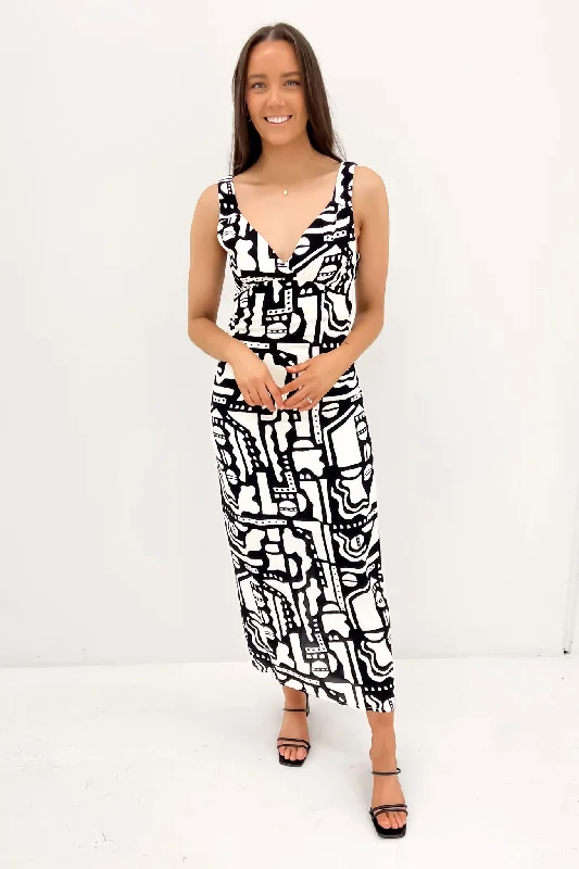 Bold-Floral Maxi Dresses -Imani Maxi Dress Print