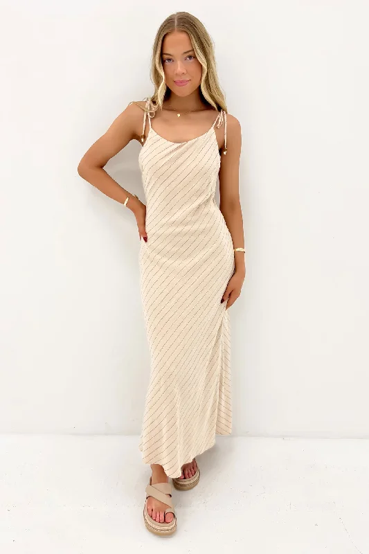 Maxi Dresses for Petite Women -Isla Maxi Dress Natural