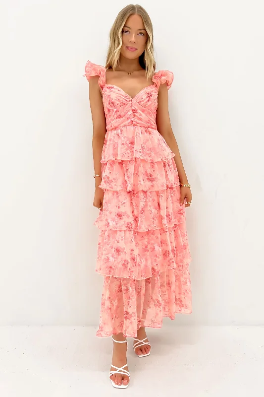 Maxi Dresses for Farewell Dinners -Keelan Maxi Dress Pink