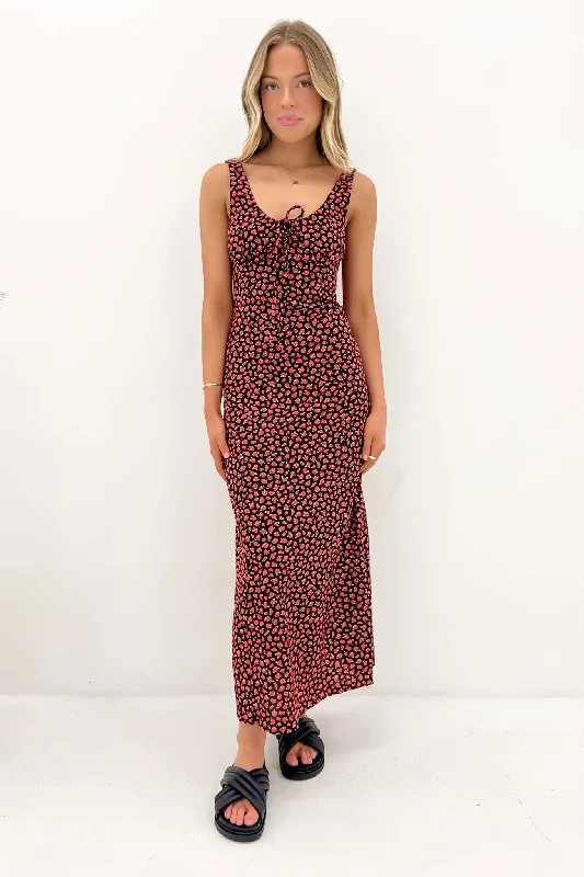 Twist-Edge Maxi Dresses -Lana Maxi Dress Red