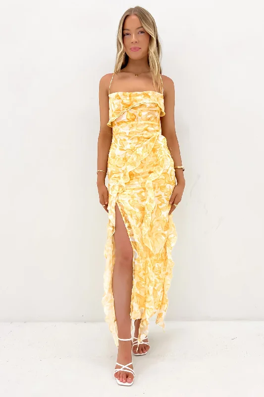 Maxi Dresses for Day Adventures -Loz Maxi Dress Saffron