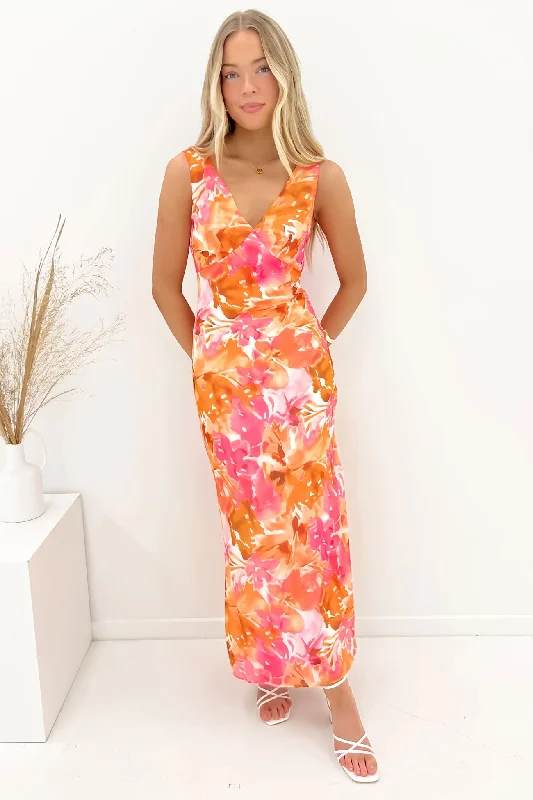 Maxi Dresses for Club Nights -Moira Maxi Dress Burst