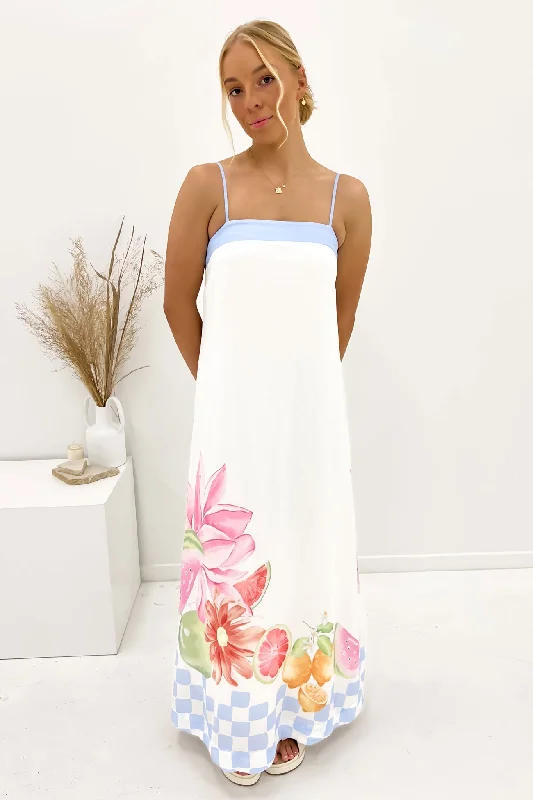 Curved-Edge Maxi Dresses -Myla Maxi Dress Tropical Holiday