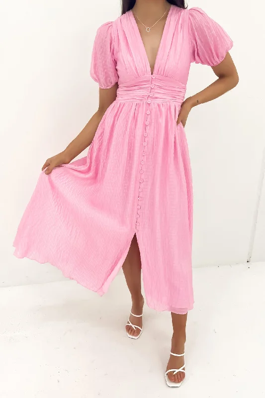 Maxi Dresses for Friend Dates -Nala Maxi Dress Pink