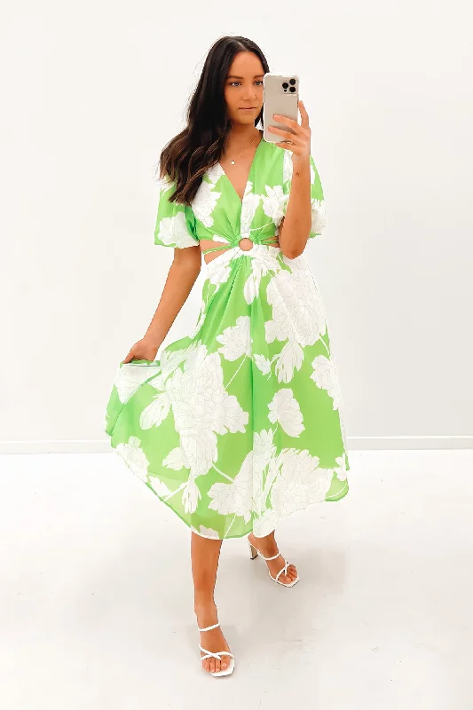 Maxi Dresses for Fall Brunches -Nicole Maxi Dress Green