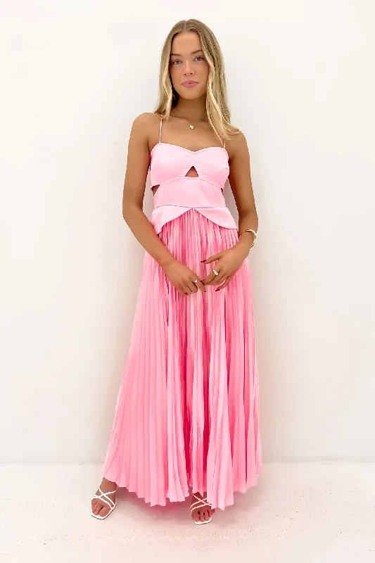 Playful-Print Maxi Dresses -Parker Maxi Dress Pink