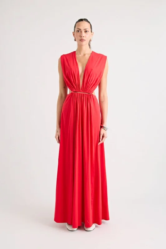 Maxi Dresses for Pool Dates -Do For Love Gown Red