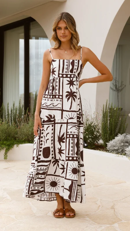 Maxi Dresses for Cold Weather -Rachel Maxi Dress - Tuscany