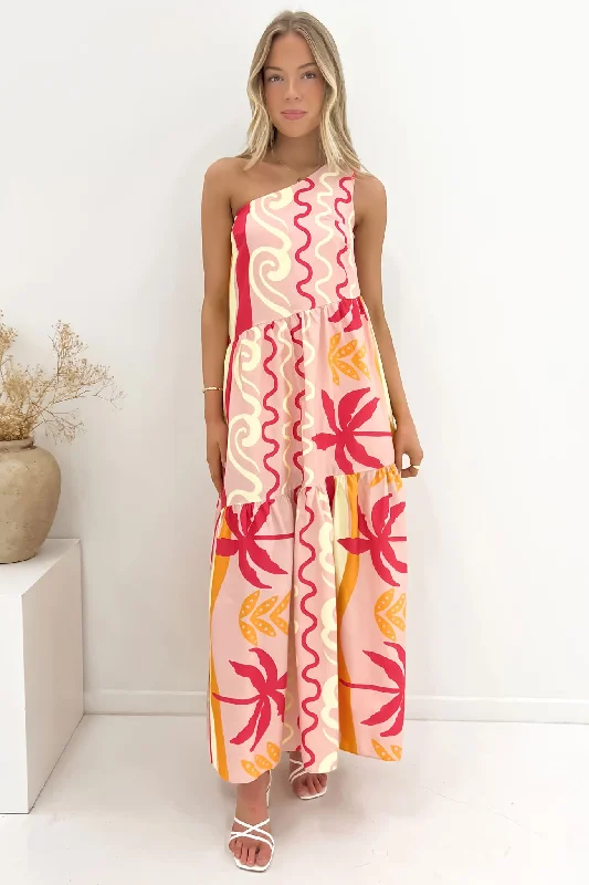 Funky-Print Maxi Dresses -Rosalie Maxi Dress Calypso