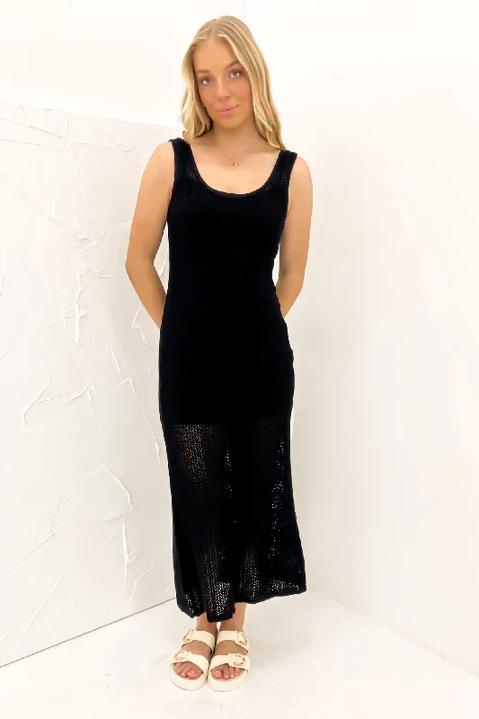 Ombre Maxi Dresses for Flair -Sadie Maxi Dress Black