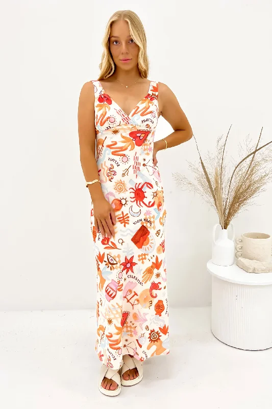 Cool-Tone Maxi Dresses -Tyra Maxi Dress Vintage White