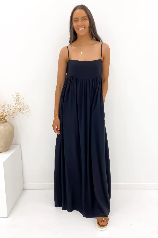 Maxi Dresses for Pool Parties -Zadie Maxi Dress Black